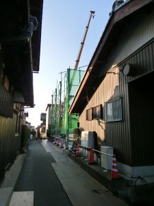 建て方をおこないました